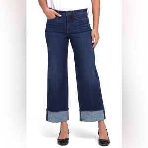NYDJ Teresa Wide-Leg Cuffed Jean